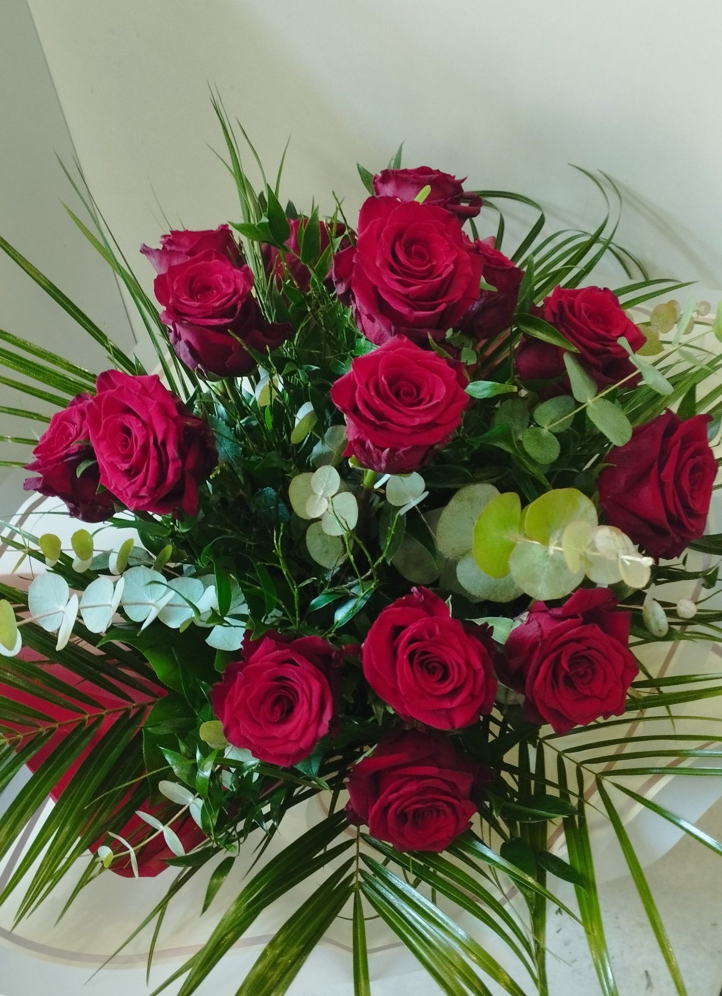 15 száll bordó rózsa