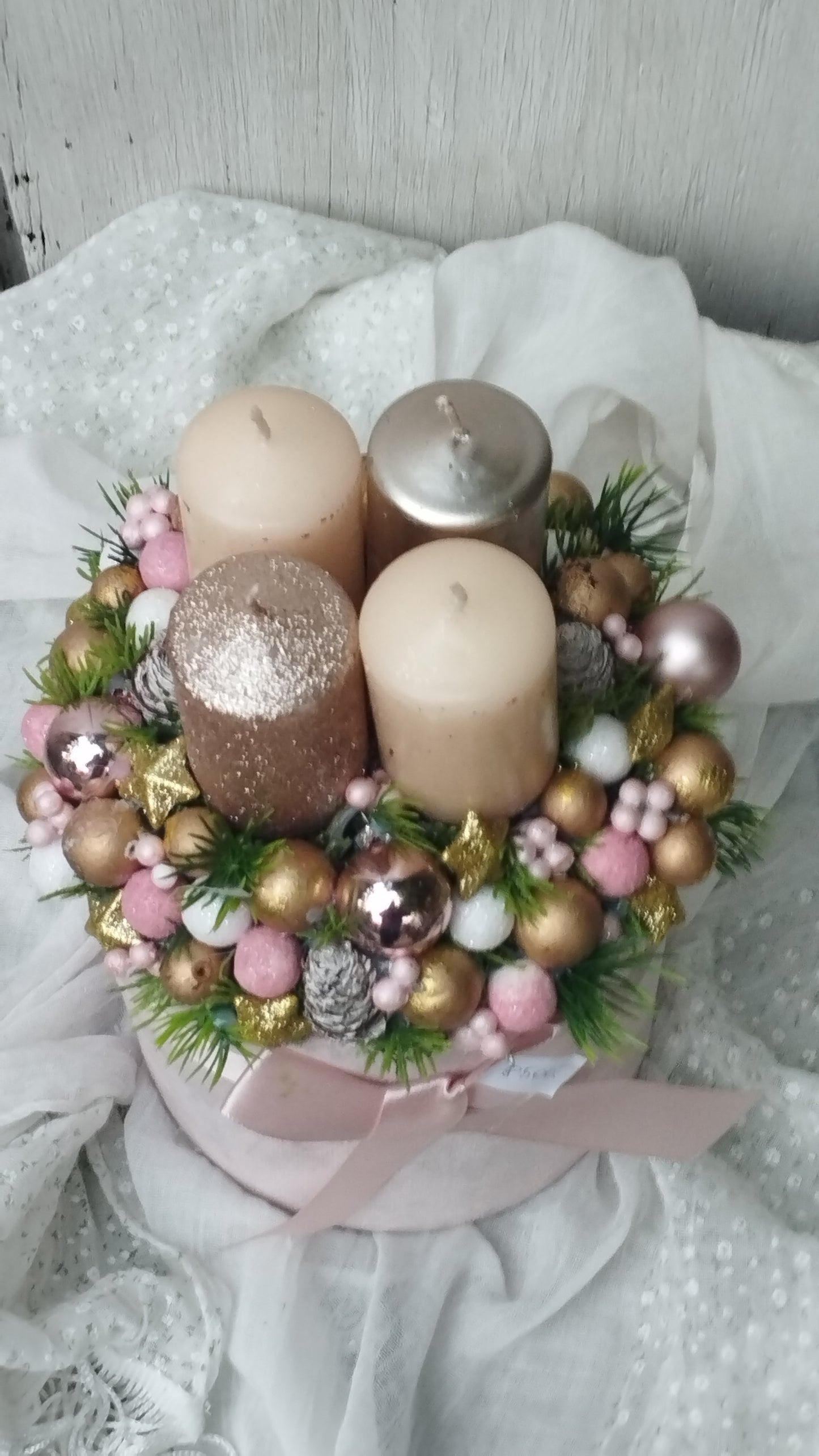 Rózsaszín adventi box