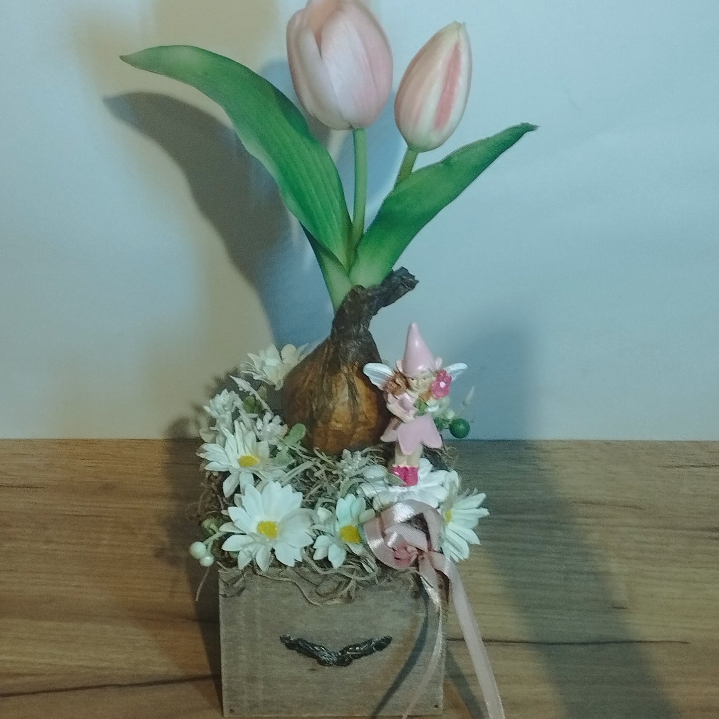 Tulipános tavasz tündéres dísz