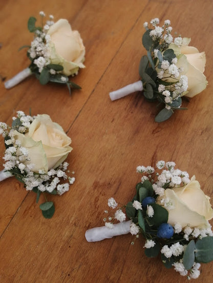 Esküvői kitűzők,  csukló dísz