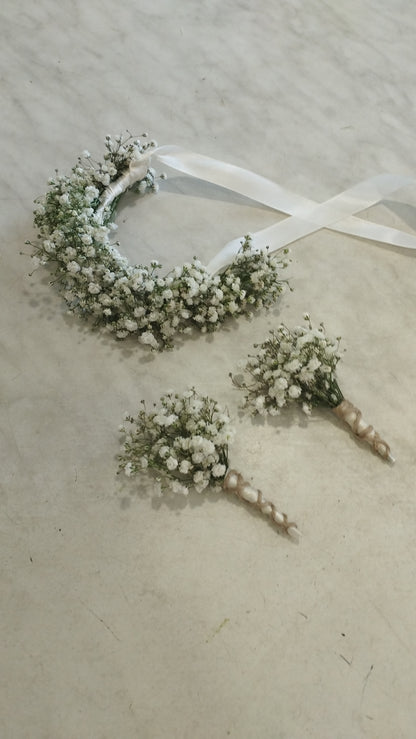 Mennyaszonyi csokor  fehér peoniából