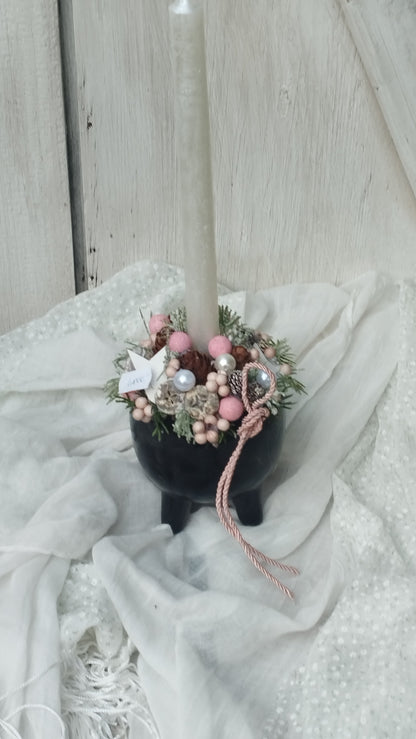 Gyertyás asztaldísz