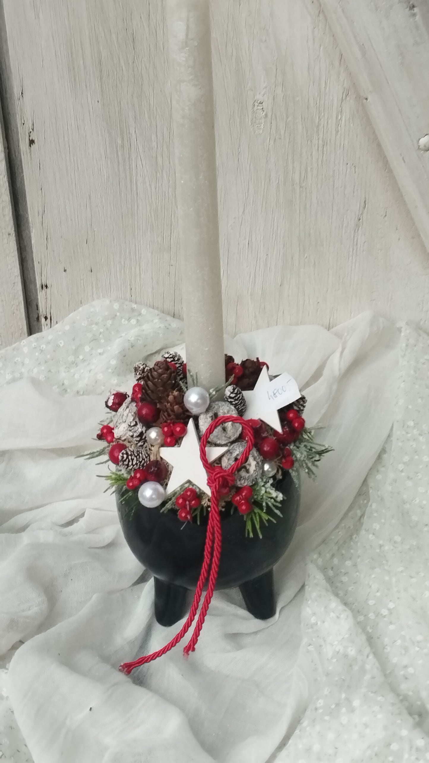 Gyertyás asztaldísz