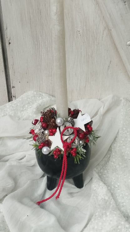 Gyertyás asztaldísz