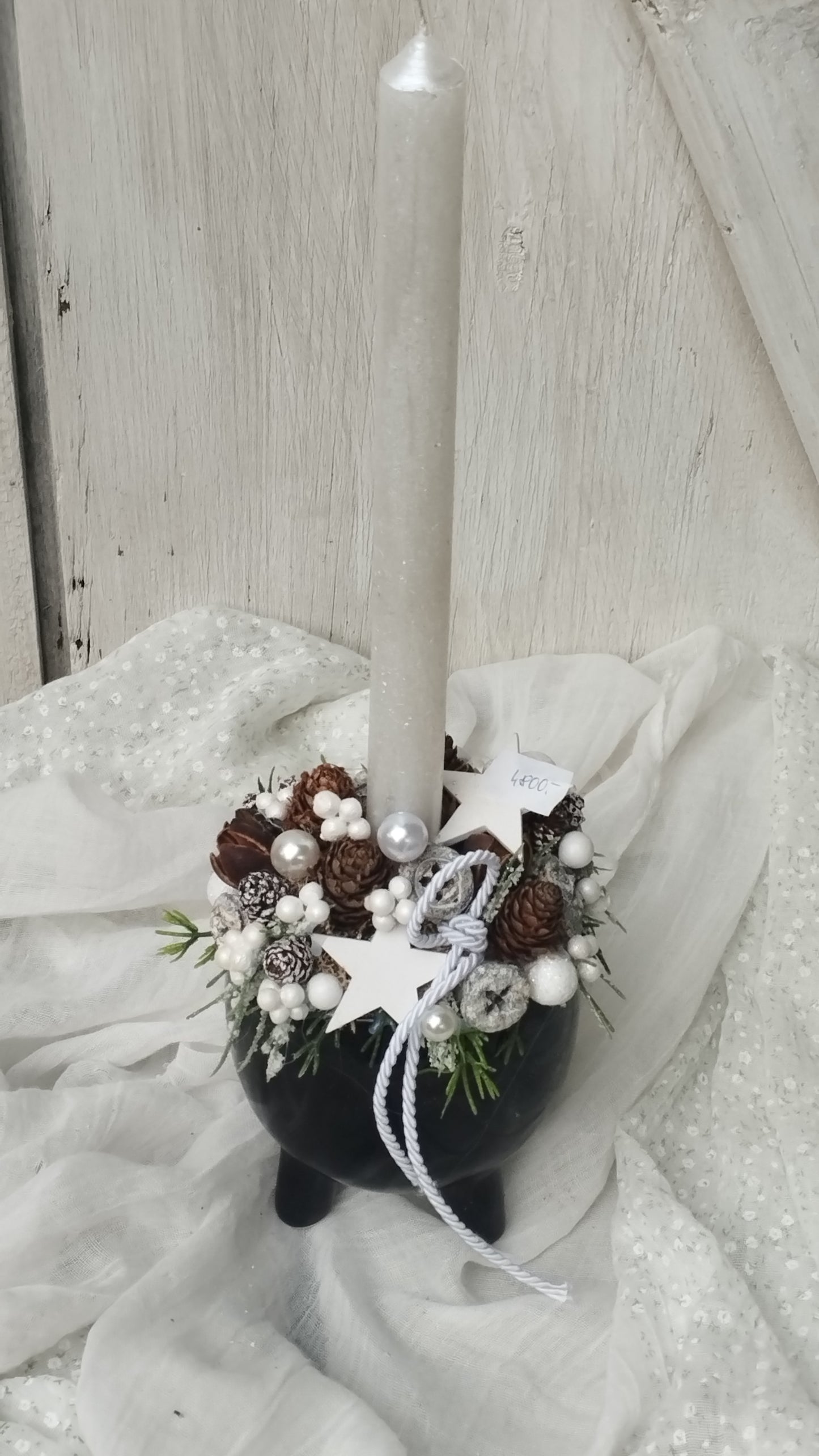 Gyertyás asztaldísz