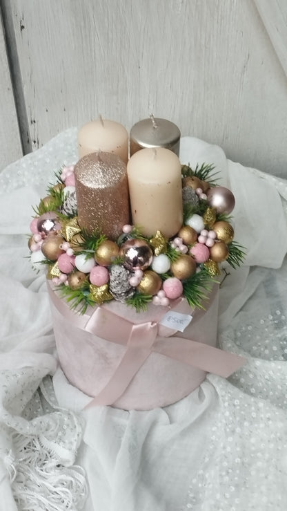 Rózsaszín adventi box