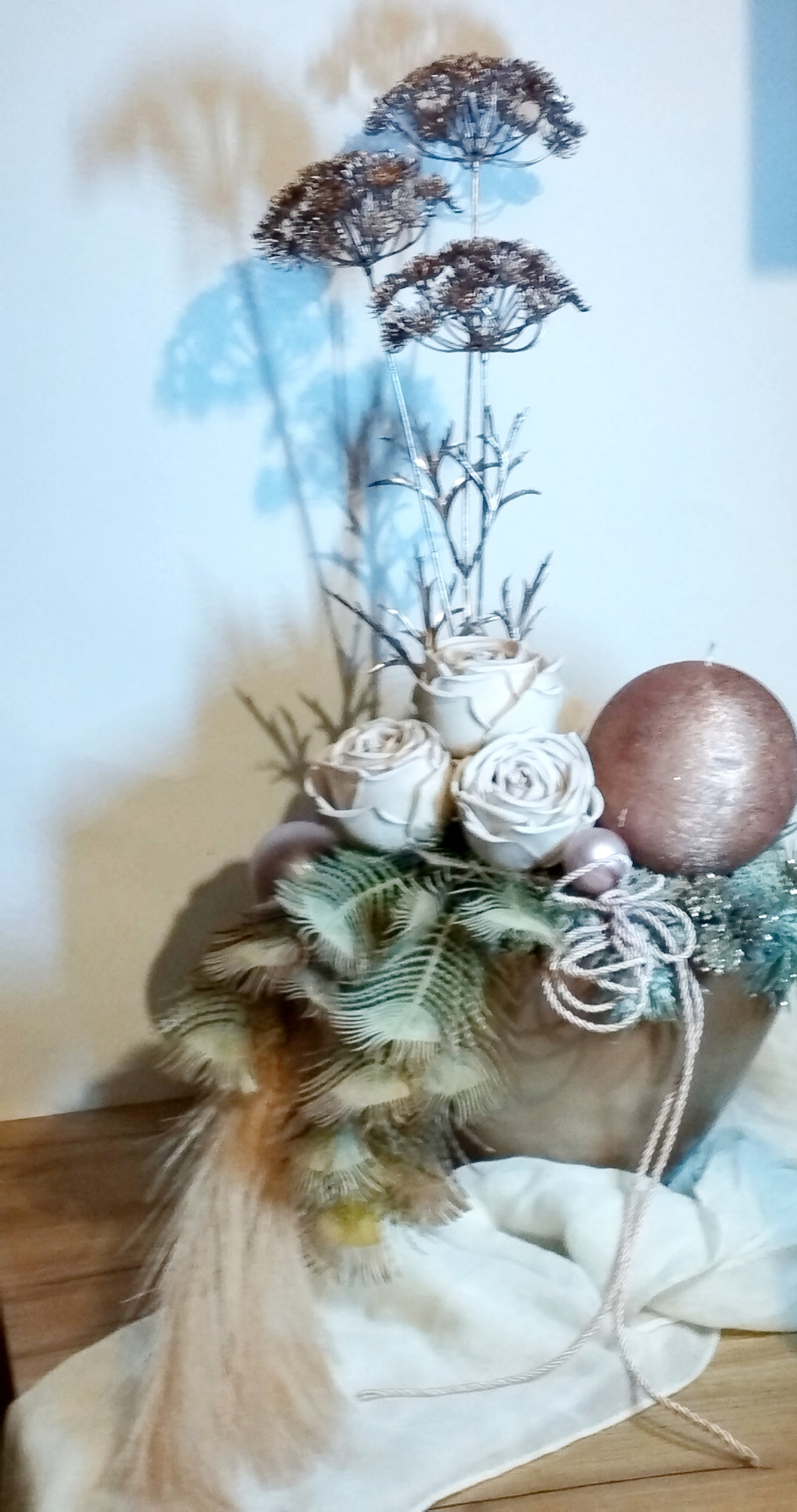 Elegáns rose gold dísz