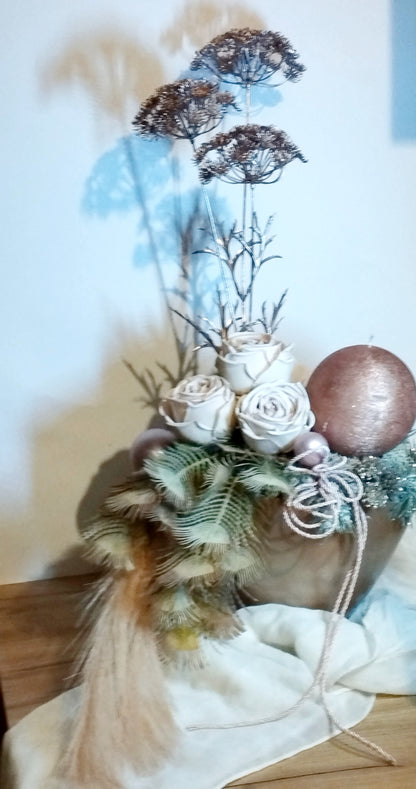 Elegáns rose gold dísz