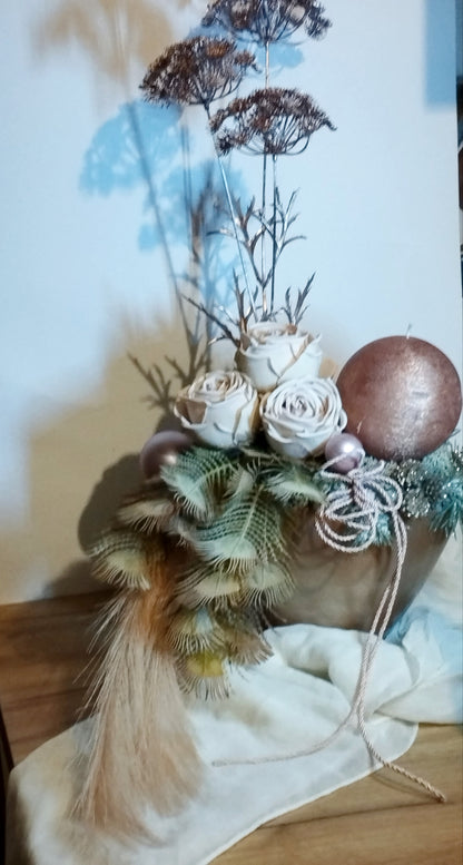 Elegáns rose gold dísz