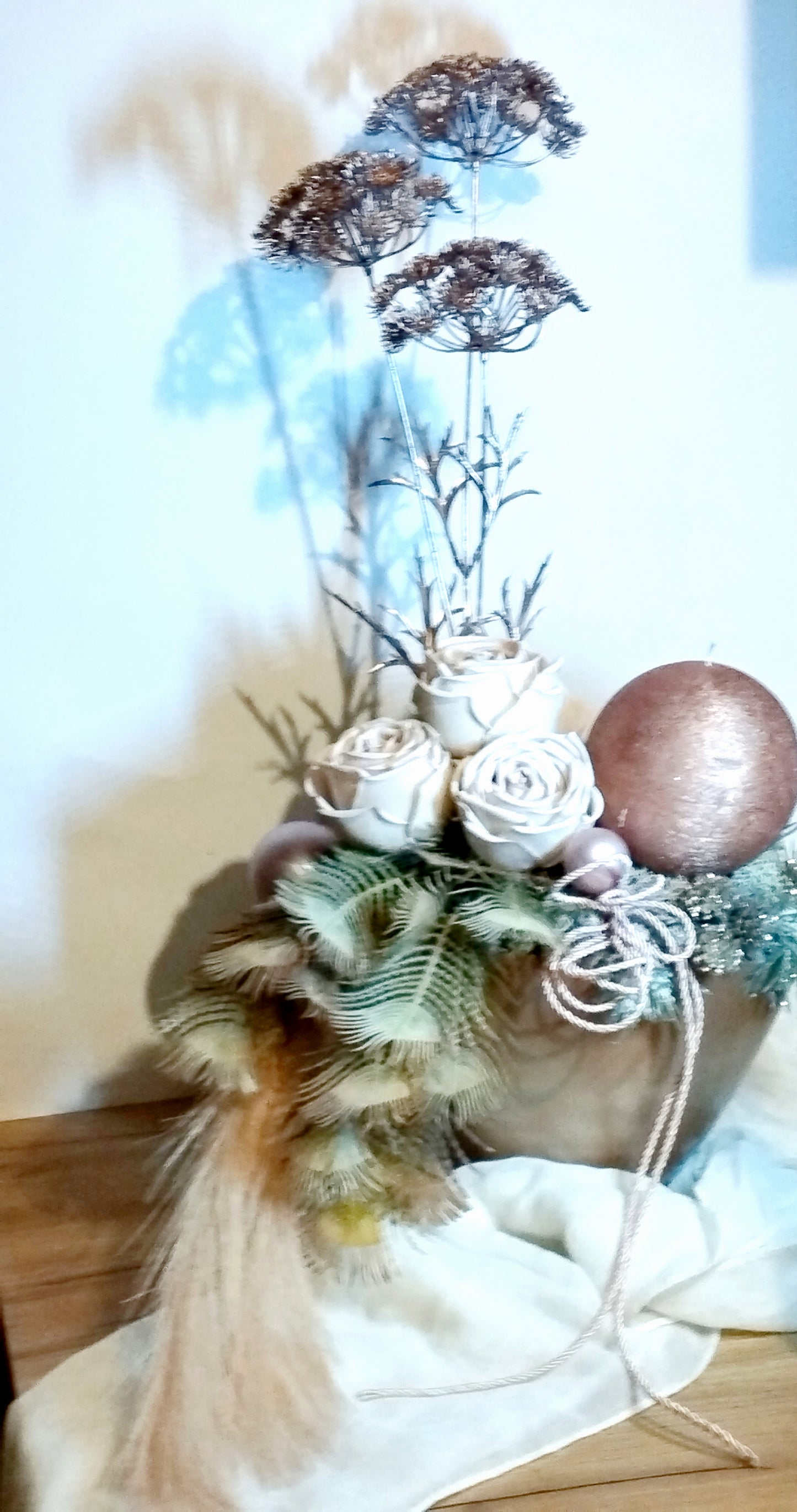 Elegáns rose gold dísz