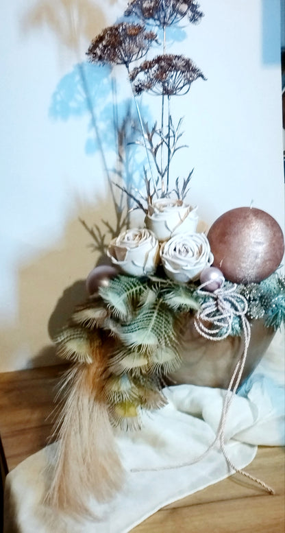 Elegáns rose gold dísz