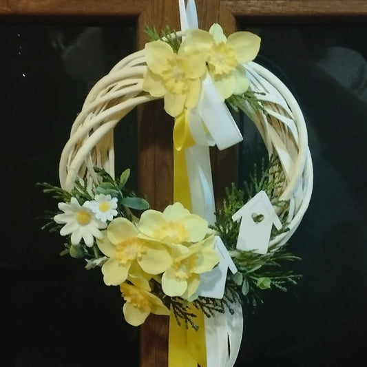 Nárcisz vessző koszorú