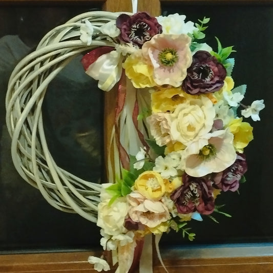 Tavaszi zsongás koszorú