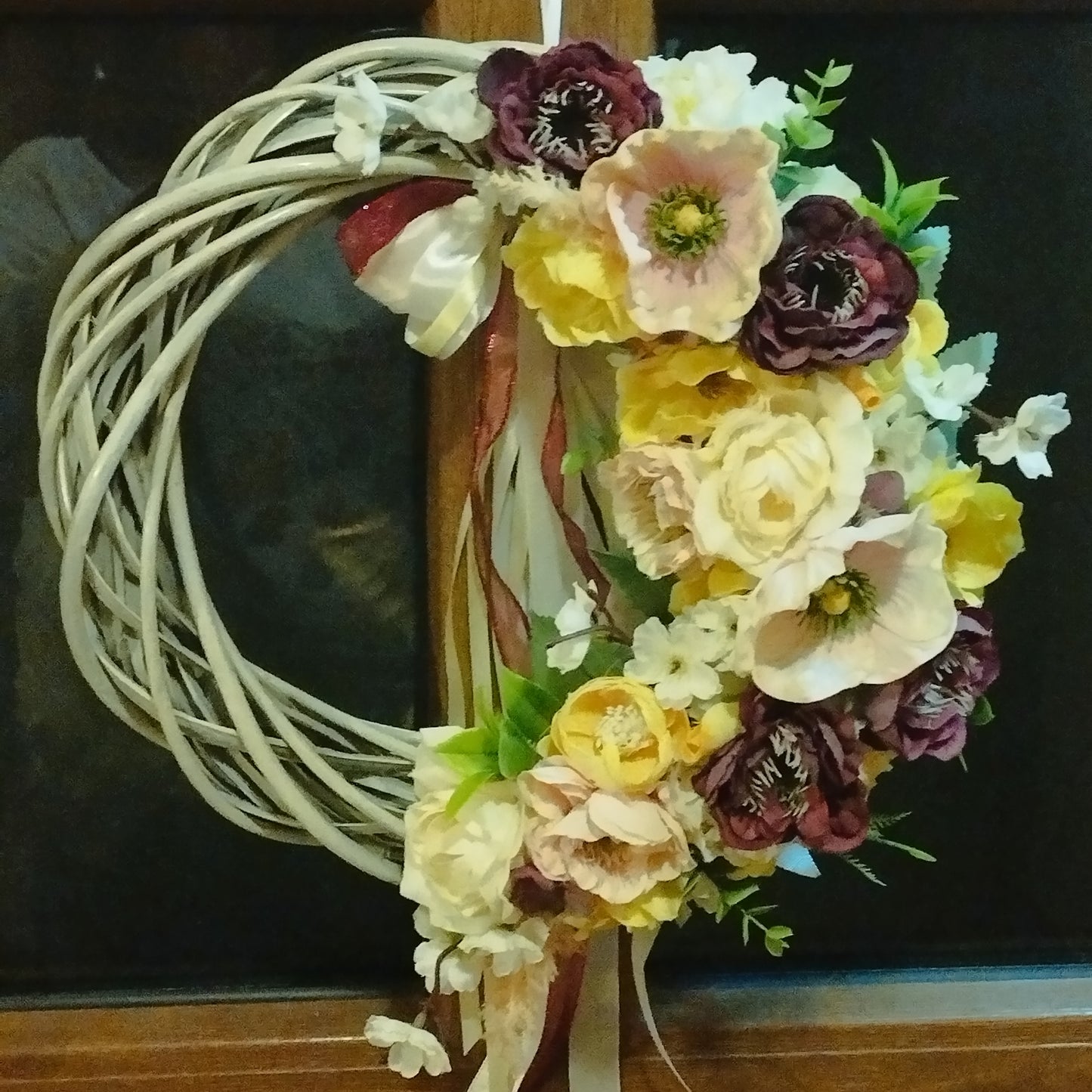 Tavaszi zsongás koszorú