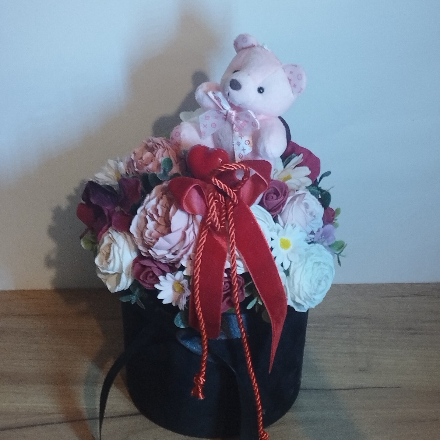 Rózsaszín macis box