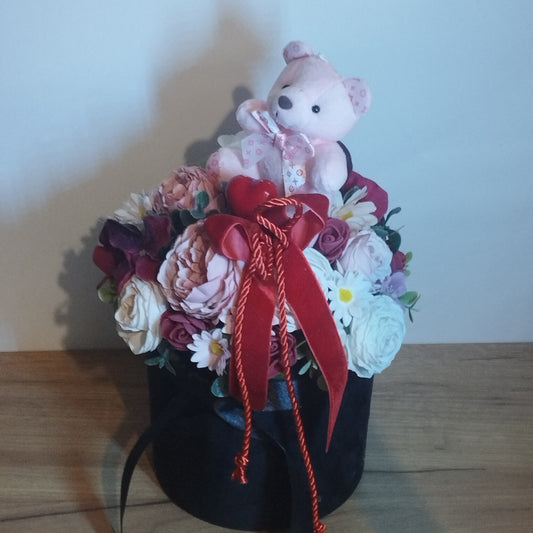 Rózsaszín macis box